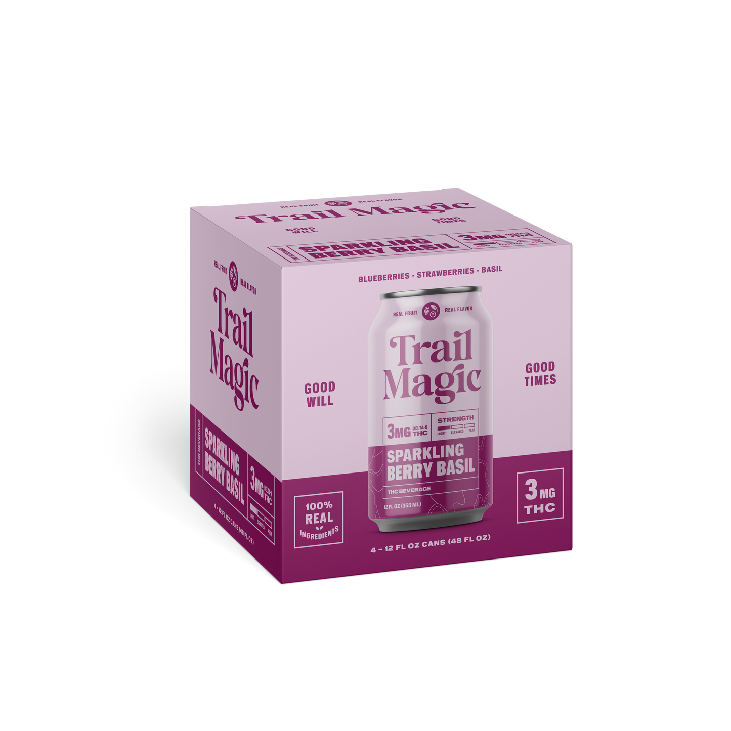 Sparkling Berry Basil (4 pack)